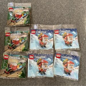 LEGO CREATOR: Santa Claus (30580) & Winter Holiday Train (30584) 7 Packs